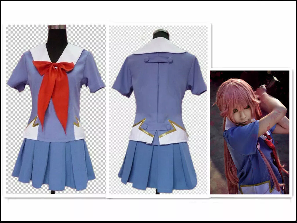 The Future Diary Gasai Yuno Mirai nikki 2nd Cosplay Costume