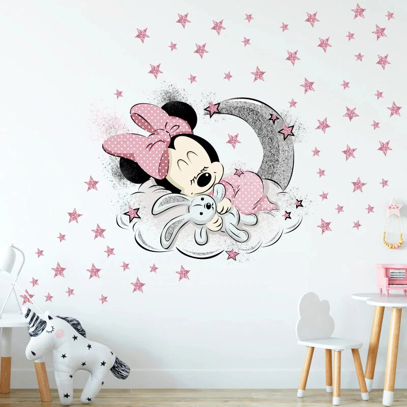 Minnie Mouse Wandtattoo Wandsticker XXL Baby Mädchen Wolke Maus Kinderzimmer - Bild 4 von 4