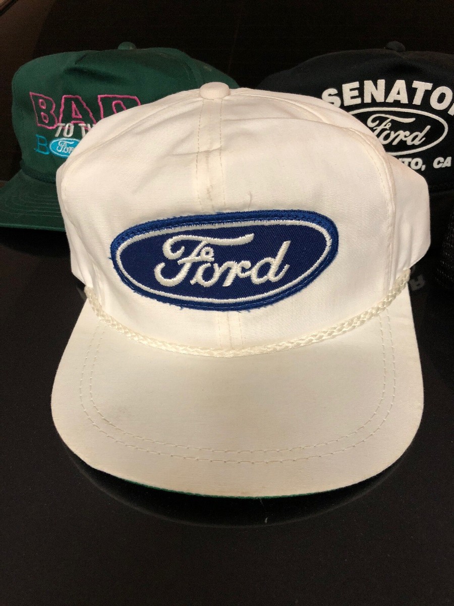 希少ford 古着キャップ 希少」Ford 刺繍ロゴ 黒キャップ 90s