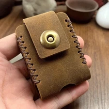 For Zippo/Zorro Lighter Case Holster Belt Loop Clip Pouch Holder Cow Leather NEW
