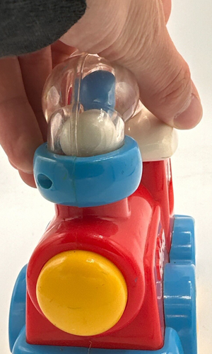 Chicco Loco Friction Train Italy Vintage Toy Used Works Smoke stack spins around - Picture 5 of 8