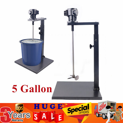 5 Gallon Pneumatic Paint Mixer w/ Stand Air Agitator Blender Stirrer Mixing Tool