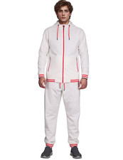 Men  s Summer Multi Color Rib Tracksuit GYM Activewear Outfit