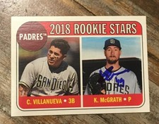 KYLE MCGRATH Signed 2018 Topps Heritage Baseball Card #304 SAN DIEGO PADRES AUTO