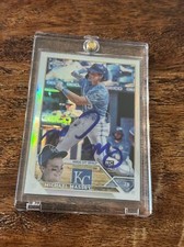 Michael Massey IP Signed Topps Chrome Rookie Card JSA Coa Royals Autographed