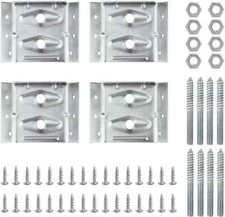 POWERTEC 71428 Surface Mount Corner Brackets for Table Aprons - Set of 4