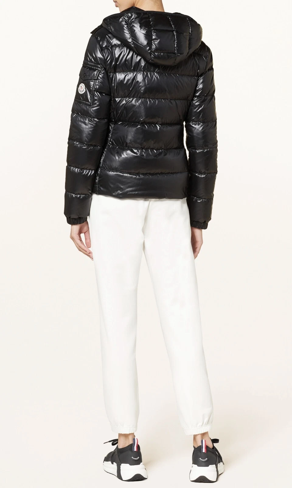 2024 MONCLER GLES Slim Quilt Down Imbottito Puffer Jacket Hood Stagione Nero 0 XS S