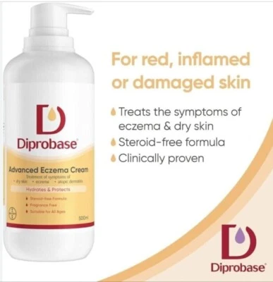 Diprobase Advanced Eczema Cream - 500ml NEW