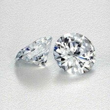 2 Pcs Lab-Grown DIAMOND DEF, 2 mm size SI Round Cut HPHT/ CVD CERTIFIED Pair