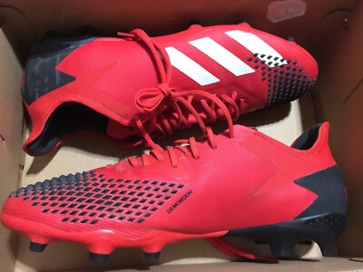 RARE   Adidas Predator 20.2 FG Demonskin Soccer Cleats RED EE9553 U.S Mens 10.5