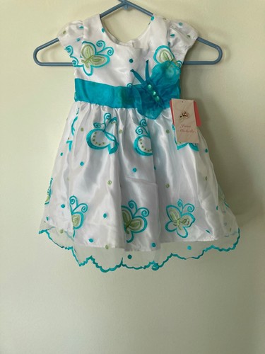 NWT - JONA MICHELLE Toddler GIrl’s Formal Butterfly Appliqué Dress…. Size 2T