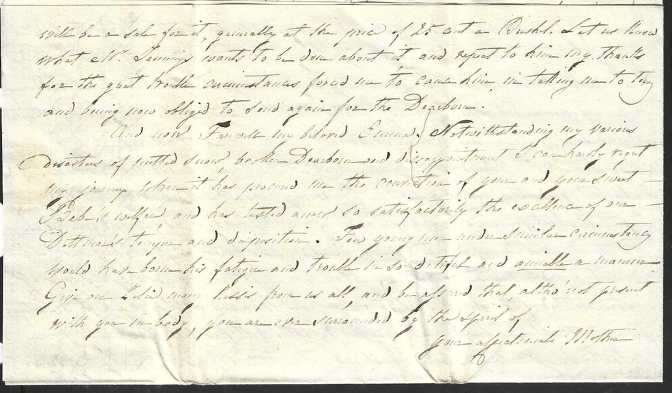 1835 Folded Letter Cover Manuscript Cancel Zelienople PA to Pittsburgh