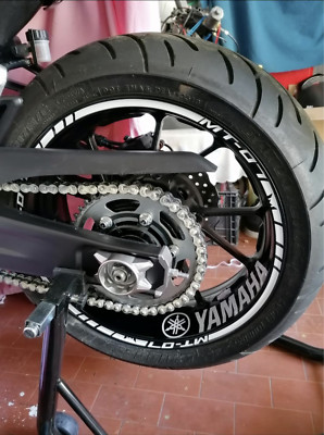 AUFKLEBER STICKER FELGENRAND FELGENPROFIL YAMAHA MT07 MT-07 FARBE WÄHLBAR