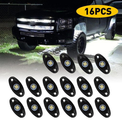 White Pod LED Light Rock for Jeep Offroad Truck ATV UTV Underbody Wheel Light H - Picture 22 of 22