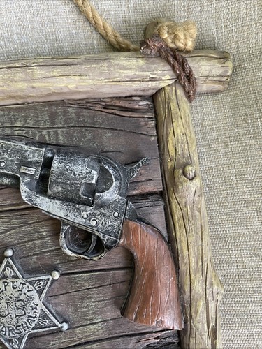 Old West Jesse James Distressed Cowboy Badge Photo Frame 4”x6” Western Express - Picture 6 of 11