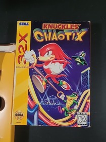 Knuckles' Chaotix Sega Genesis 32X w/Box Fully Tested And Working