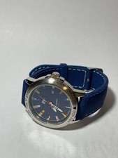 Nautic Herrenuhr blau Signalflaggen Zifferbla...