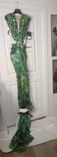 NWT Versace Spring/Summer 2020 Runway JLo Jungle Print Silk Gown IT 42 US 6