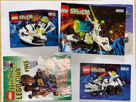 Lego Space Exploriens 6856 6854 6815 100% Complete🔥Excellent MINIFIGURES, PARTS