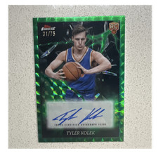 Tyler Kolek RC Auto /75 Green Topps 2024-25 Finest Electrifying Signatures