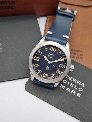 Terra Cielo Mare's 38mm Sparviero Black Automatic Full Set ! new