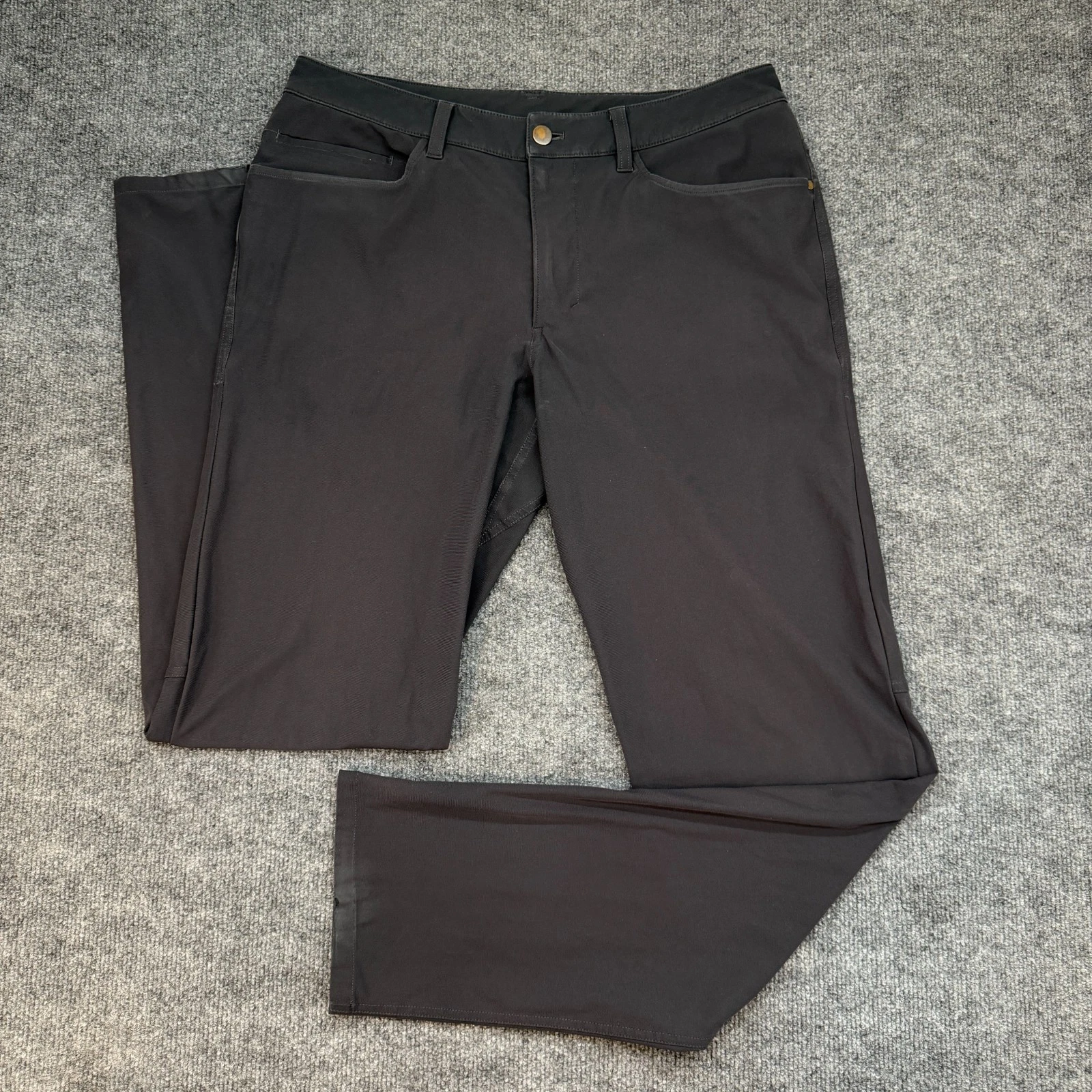 Lululemon Pants Men 32x34 Black ABC Pant Classic *Flaws