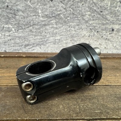 Vintage GT BMX Threadless Bike Stem 1 1/8 Clamp Black 4-Bolt Old