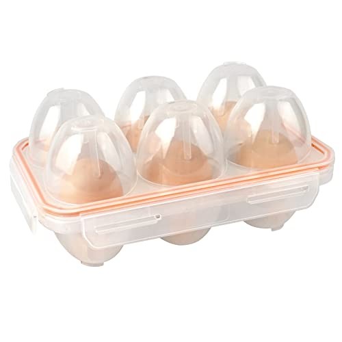 6 Grids Egg Holders, Egg Cartons For Refrigerator, Egg Storage Container, - Picture 6 of 7