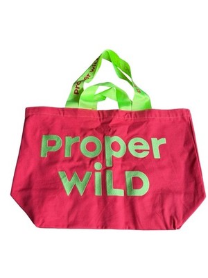 Proper Wild Clean Energy Large Tote Bag Pool Shoulder Carryall Casual Purse