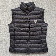 Gilet donna Moncler Liane nero taglia 0 UK4/6 100% autentico