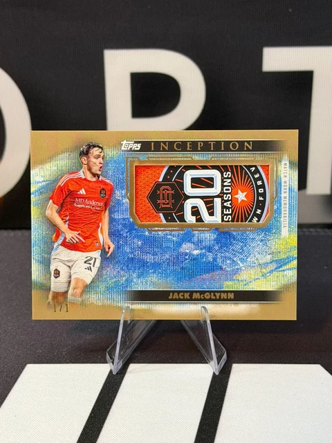 2025 Topps Inception MLS Jack McGlynn Jumbo Relic 1/1 Houston Dynamo