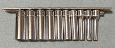 Vtg Snap On 14 Dr 10pc Deepwell Socket Set 5mm-14mm 12pt Usa