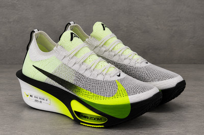 Nike Air Zoom Alphafly NEXT 3% White Black Volt IR1817-100 Men's Size 8.5 NEW