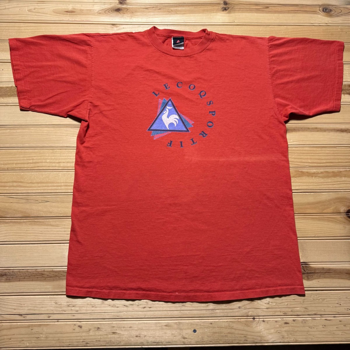 Vintage 90s Le Coq Sportif Rooster Logo French Sports T-Shirt