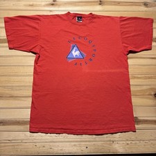 Vintage 90s Le Coq Sportif Rooster Logo French Sports T-Shirt Large