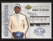 Nick Young 2007-08 Upper Deck First Edition #DN16 Draft Notices