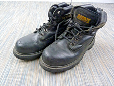 Dewalt Steel Toe Boots UK 5 Black Leather Ankle Boots Heavy Worker