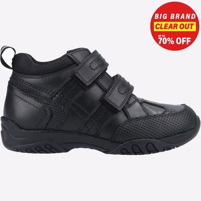 Hush Puppies Jezza Junior Jungen Schulschuhe Stiefel schwarz