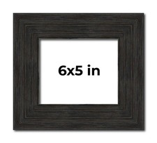 Photo Size Contemporary Black Frame - UV Acrylic, Backing, Hanging Hardware