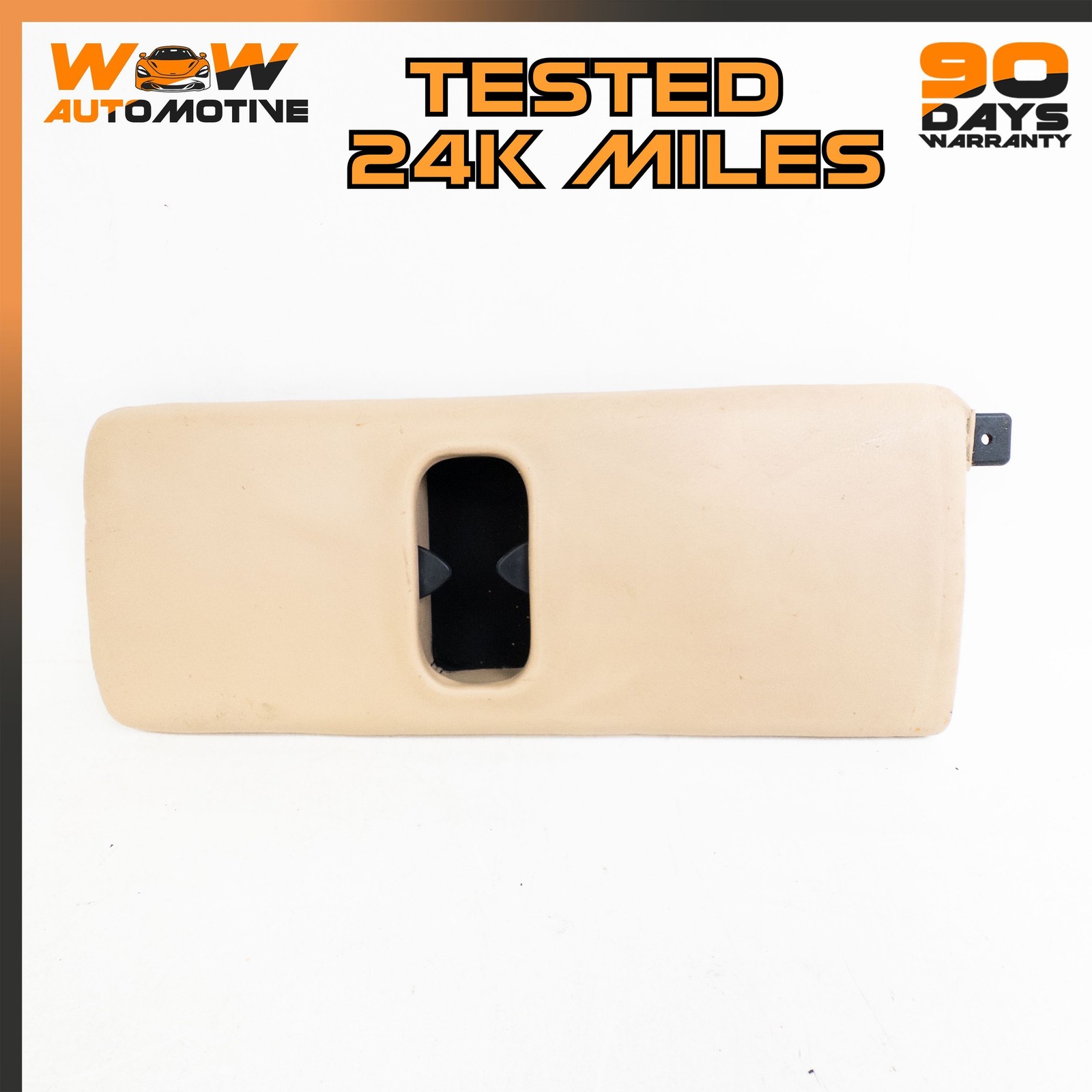 06-16 ASTON MARTIN V8 VANTAGE CENTER CONSOLE ARMREST PAD ASSEMBLY BEIGE OEM