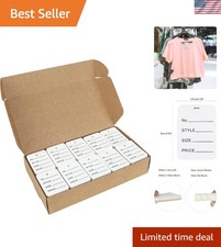 Smooth Finish 1000 PCS White Tags with Pre-Punched Holes for Effortless Labeling