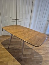 Ercol Drop Leaf Windsor Dining Table Elm Beech Wood