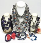 VINTAGE TO NOW FASHION/COSTUME JEWELRY NECKLACE LOT, ASSORTED MATERIALS