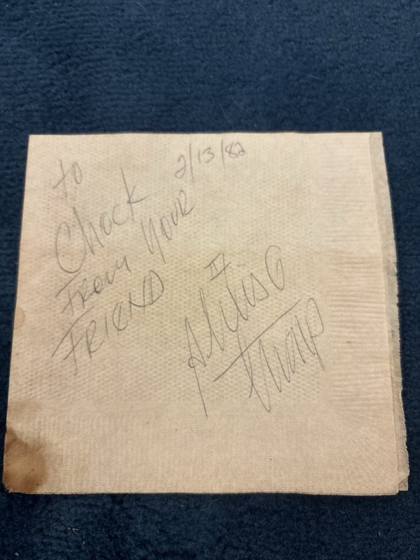 Alexia Arguella Boxing Champion Autographed Napkin