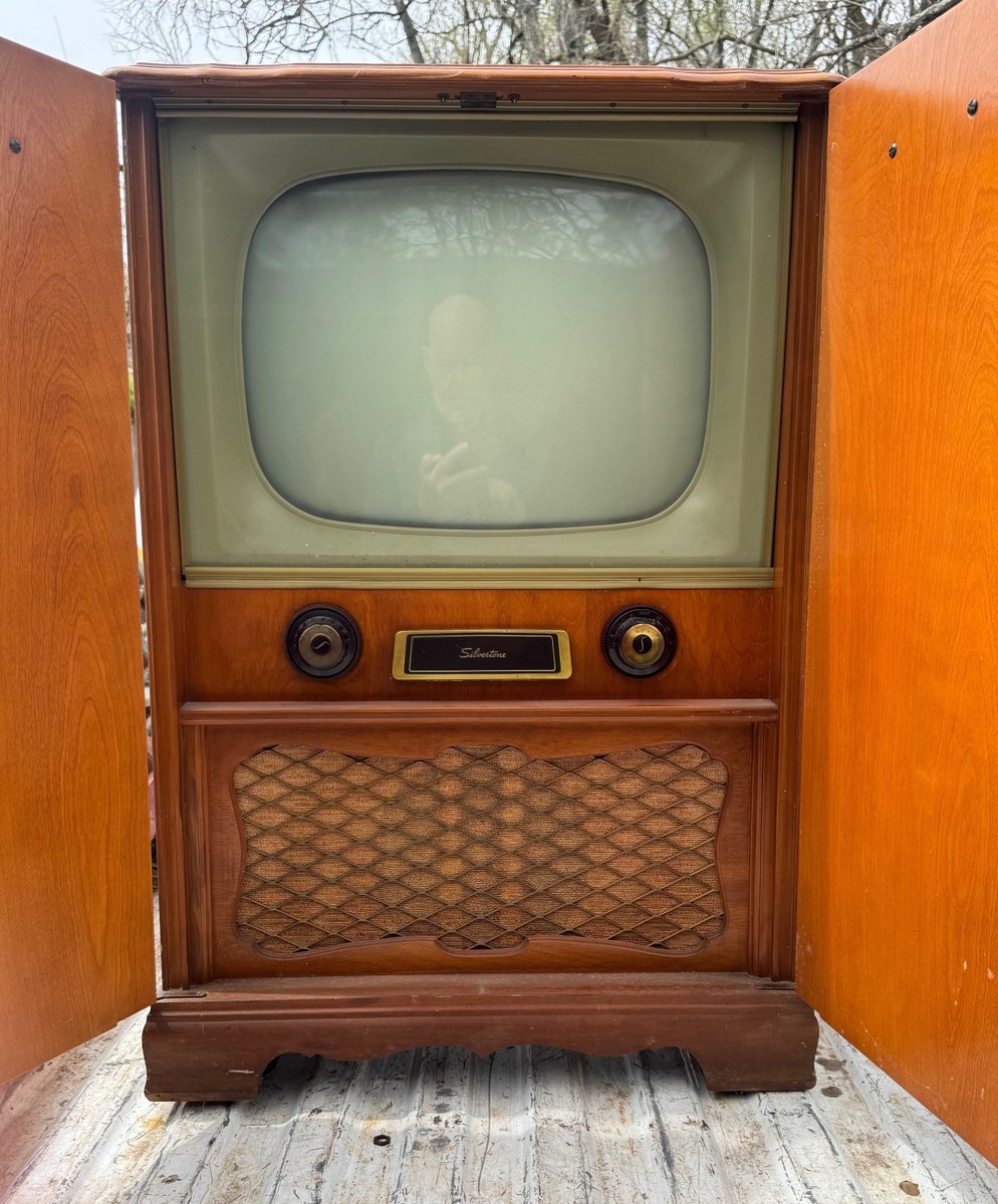 [値下げ] 50's vintage TV Vintage Silvertone TV 1950's Retro Television In Nice Cabinet | eBay