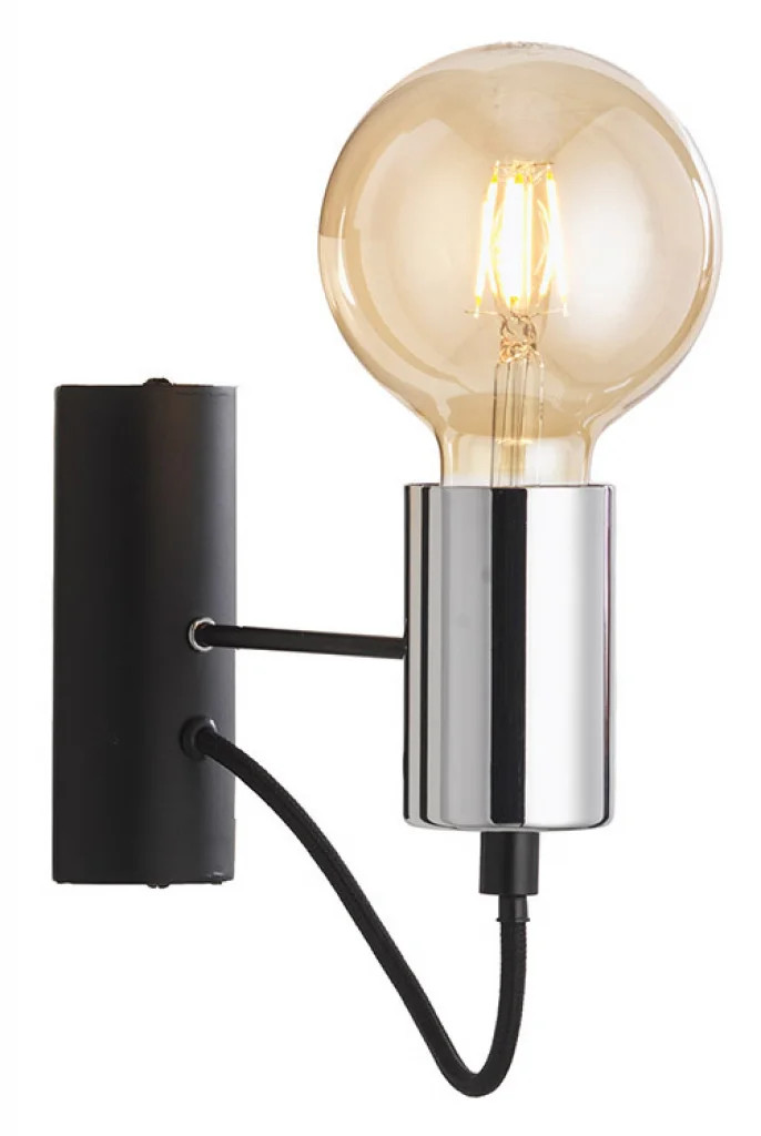 Wall Light Silver Tala Chrome Oaks Lighting 1707/1 CH
