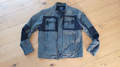 Brandit Bikerjacke XL anthrazit /schwarz kaum getrage