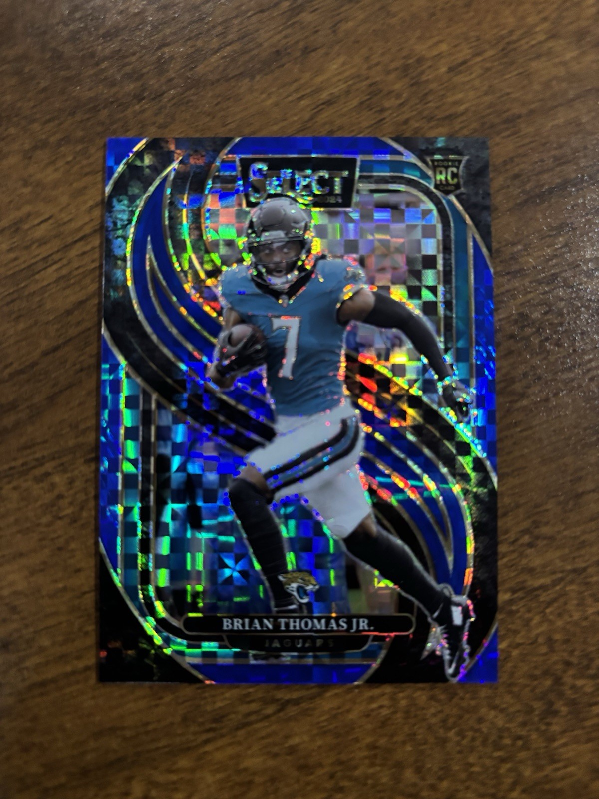 ✨2024 Panini Select Brian Thomas Jr. Premier Blue Checker /175 Rookie RC #143