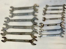 Craftsman Vintage 13pc Sae Large Open End Wrenches Forged In Usa Some Doubles