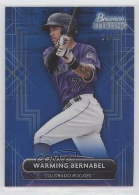 2022 Bowman Sterling Prospects Blue Refractor 14/25 Warming Bernabel 0o48
